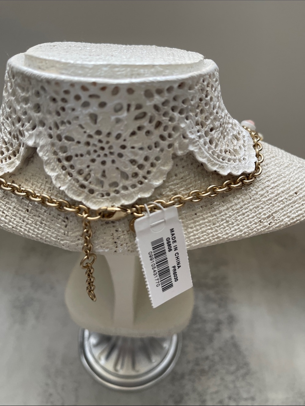 J.Crew Frosty Lilac Pink Crystal Statement Necklace - Picture 3 of 8